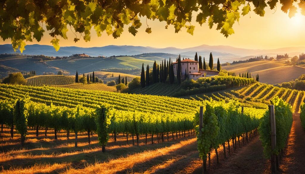 tuscany vineyards